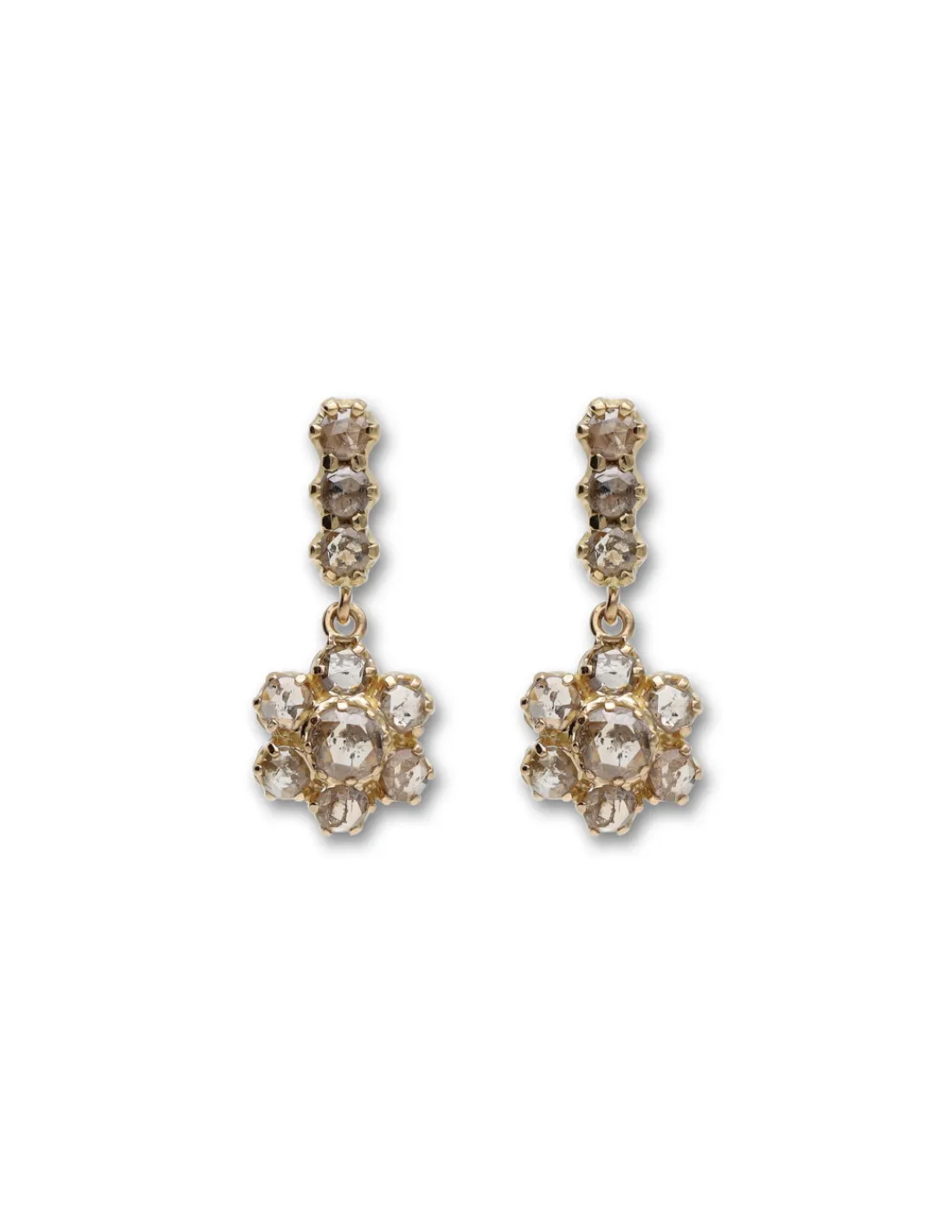 New Pendientes Oro Amarillo Y Diamantes Para Ella | Pendientes