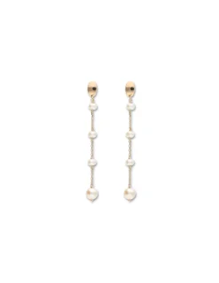 Discount Pendientes Oro Amarillo Y Perlas Pendientes | Para Ella