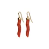 Best Pendientes Oro Amarillo Y Coral Para Ella | Pendientes