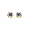 Best Pendientes Oro Amarillo Y Piedra Azul Para Ella | Pendientes