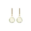 Discount Pendientes Oro Amarillo Y Amatista Para Ella | Pendientes