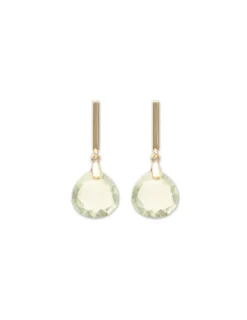 Discount Pendientes Oro Amarillo Y Amatista Para Ella | Pendientes