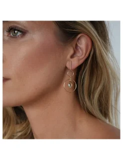 Sale Pendientes Oro Amarillo Y Amatista Para Ella | Pendientes