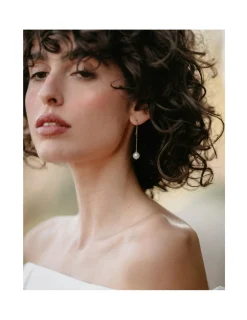 Clearance Pendientes Oro Amarillo Y Perla Pendientes | Para Ella