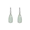 Outlet Pendientes Oro Blanco, Aguamarina Y Diamantes Para Ella | Pendientes