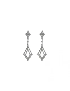 Sale Pendientes Oro Blanco Diamantes Pendientes | Para Ella