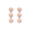 Discount Pendientes Oro Blanco Y Coral Para Ella | Pendientes