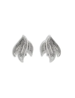 Clearance Pendientes Oro Blanco Y Diamantes Para Ella | Pendientes