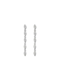 Sale Pendientes Oro Blanco Y Diamantes Para Ella | Pendientes
