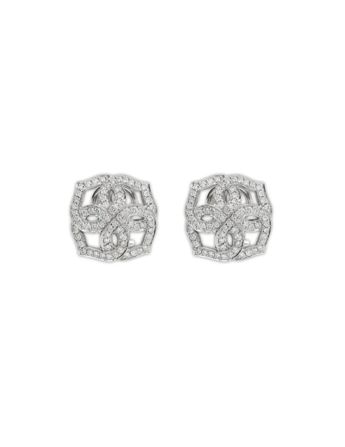 Sale Pendientes Oro Blanco Y Diamantes Para Ella | Pendientes