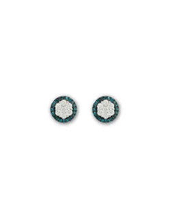 Outlet Pendientes Oro Blanco Y Diamantes Para Ella | Pendientes