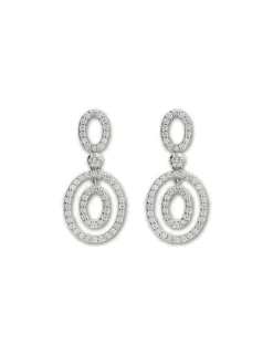 Discount Pendientes Oro Blanco Y Diamantes Para Ella | Pendientes