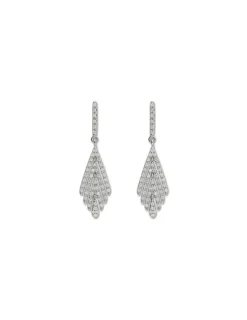 Fashion Pendientes Oro Blanco Y Diamantes Para Ella | Pendientes