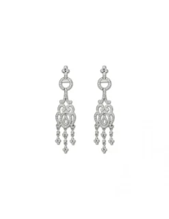 Sale Pendientes Oro Blanco Y Diamantes Para Ella | Pendientes