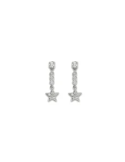 Clearance Pendientes Oro Blanco Y Diamantes Para Ella | Pendientes