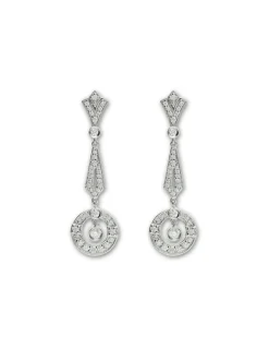 New Pendientes Oro Blanco Y Diamantes Para Ella | Pendientes