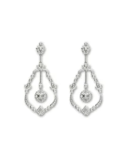 Best Pendientes Oro Blanco Y Diamantes Para Ella | Pendientes