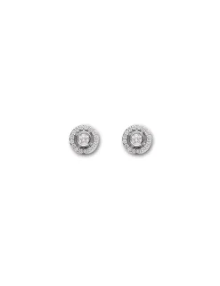 Discount Pendientes Oro Blanco Y Diamantes Para Ella | Pendientes