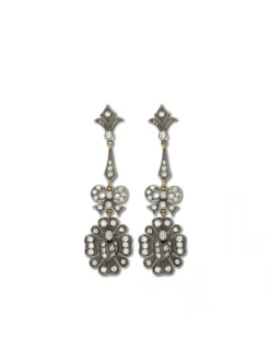 Discount Pendientes Plata y Oro Con Diamantes Para Ella | Pendientes