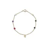 Clearance Pulsera Oro Amarillo, Circonita, Perla Y Piedras De Color Para Ella | Pulseras