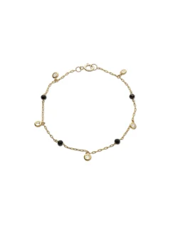 Fashion Pulsera Oro Amarillo, Circonitas Y Espinelas Para Ella | Pulseras