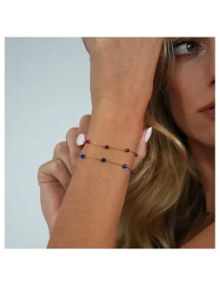 Clearance Pulsera Oro Amarillo Y Jade Para Ella | Pulseras